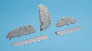 1/48 scale Curtiss H75/P-36 control surfaces