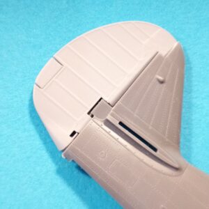 1/48 scale Curtiss H75/P-36 control surfaces