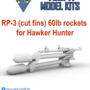 RP-3 60lb Rocket (cut fins) for Hawker Hunter