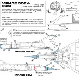 VMKC 48011 Dassault Mirage 50EV/M conversion set