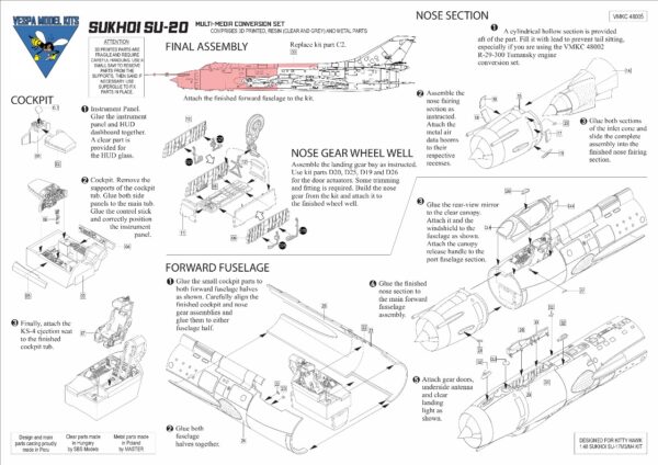 VMKC 48005 Sukhoi Su-20 "Fitter C" conversion set - Image 6