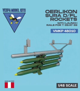 VMKP 48010 Oerlikon SURA D/FL and launch rails for T-33/AT-33 Shooting Stars