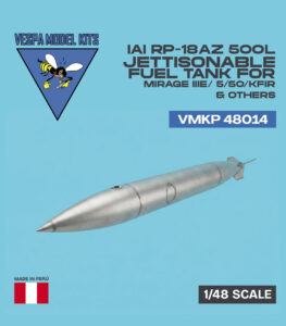 VMKP 48014 IAI RP-18AZ 500l jettisonable fuel tank for Mirage IIIE/5/50/Nesher/Kfir & others
