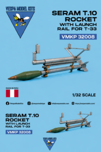 VMKP 32008 SERAM T.10 rockets & launch rails for T-33/AT-33 Shooting Star