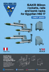 VMKP 32003 SAKR Rockets and bomb racks for Egyptian Air Force MiG 17 "Fresco"
