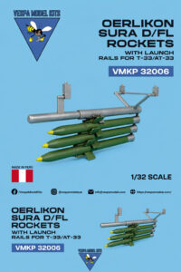 VMKP 32006 Oerlikon SURA D/FL and launch rails for T-33/AT-33 Shooting Stars