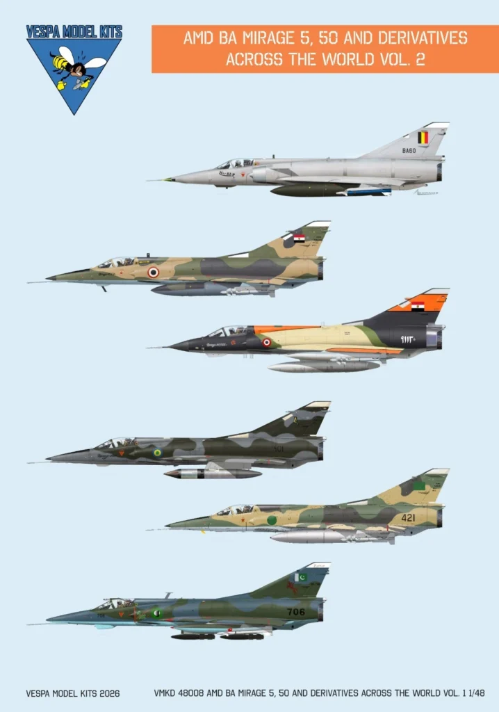 Cosmopolitan Deltas: Mirage 5/50 and Derivatives decal sheet Vol.2