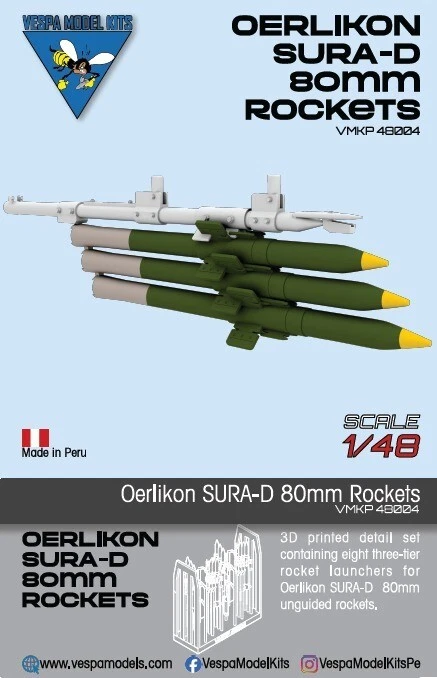 Oerlikon SURA Rockets for Hawker Hunter, BAC Strikemaster/others