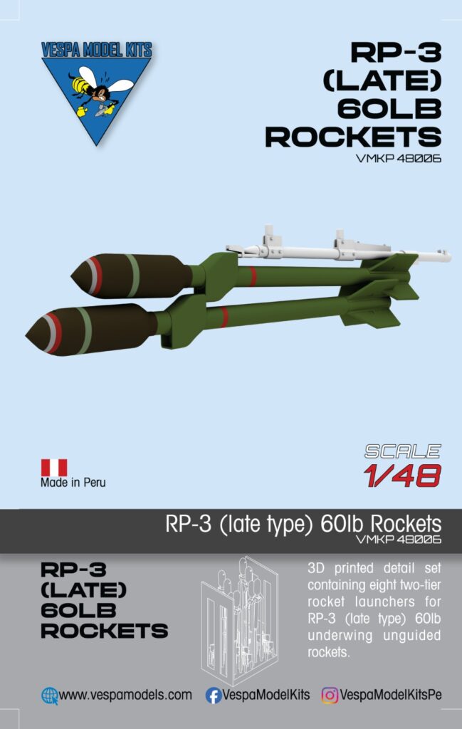 60lb High Demolition Rocket (with cut fins) for Hawker Hunter