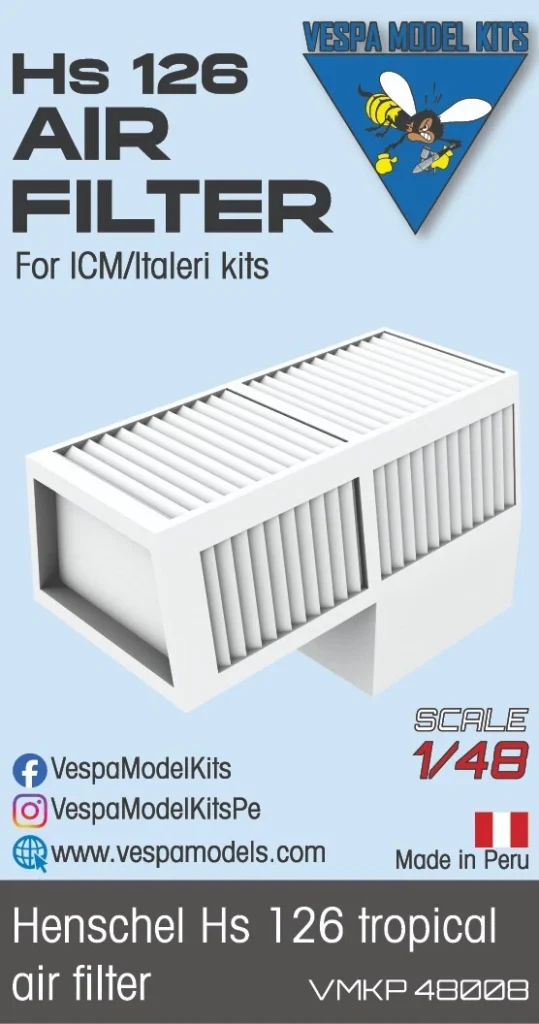 Henschel Hs 126 Tropical filter for ICM / Italeri