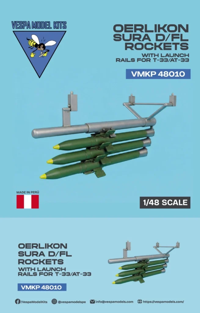 Oerlikon SURA D/FL rockets for T-33/AT-33