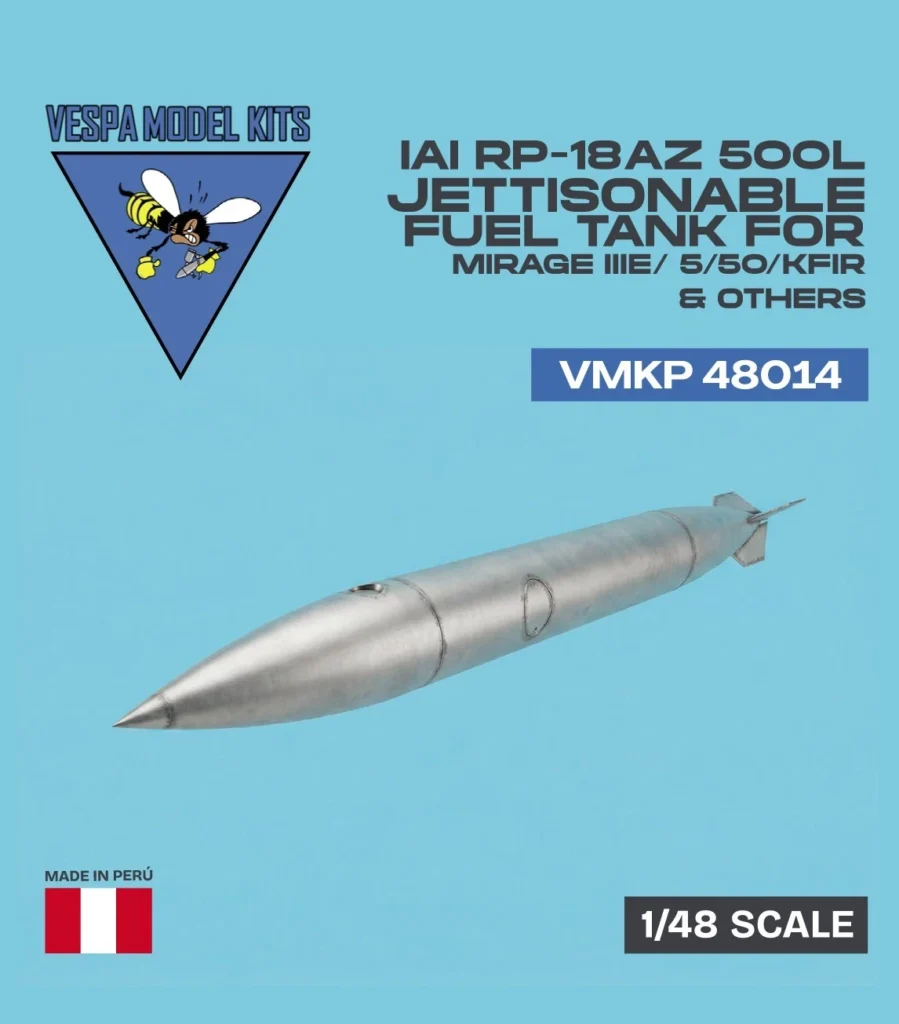 IAI 500l jettisonable fuel tank for Mirage IIIE/5/IAI Dagger/Kfir & others