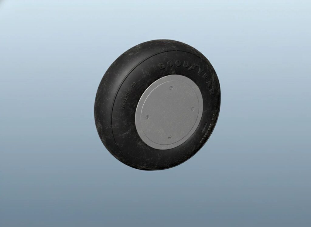 Vultee A-31/35 Vengeance smooth tread wheel set